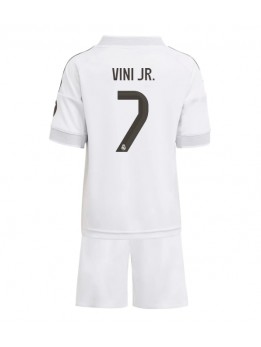 Real Madrid Vinicius Junior #7 Replika Hemmakläder Barn 2025-26 Kortärmad (+ byxor)
